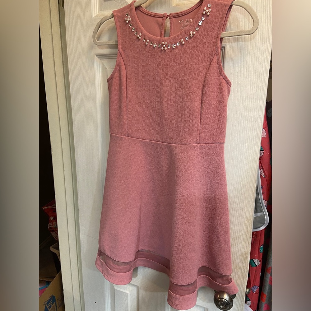 Pink Pearl Crystal Embellished Dress Children’s Place